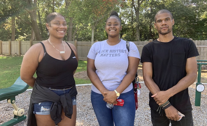 3 5 21 Aleemah Ali Sydney Washington Muhammad Suber close up no mask 2 Kathryn Jonston Memorial Park 9.28.20 Kelsi Eccles
