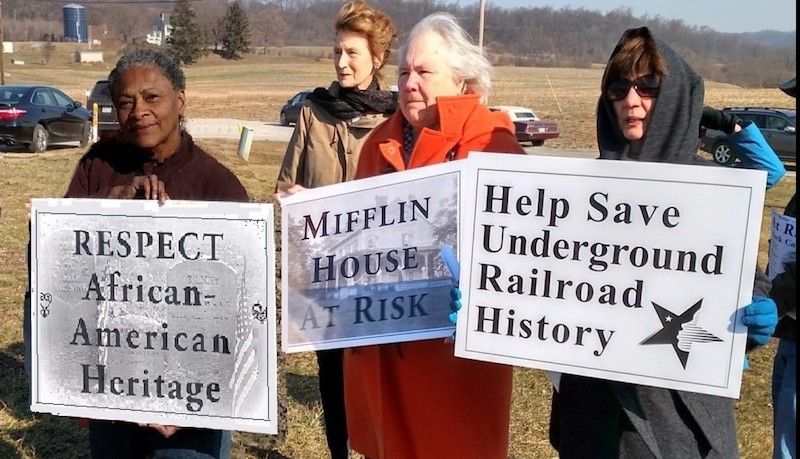 5 11 22 Protestors Betty Hurdle and York reps. 2017