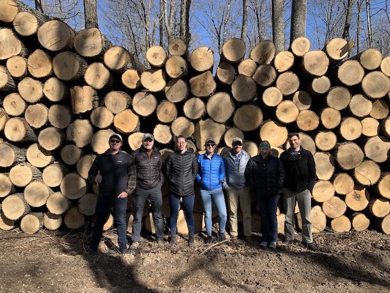 5 29 22 basswood logs with TCF staff at Pelican River April 2022