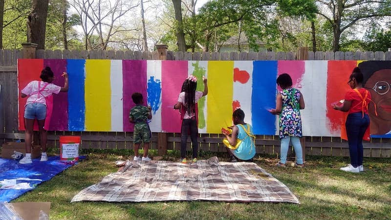 ART KJMP Mural Kids painting Muhammad Suber photo credit