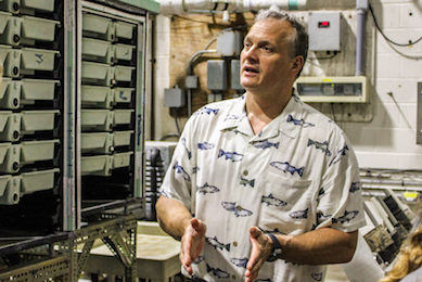 Steve Summerfelt giving a tour of the Freshwater Institute.