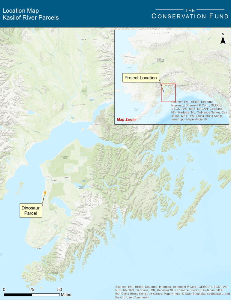 Kasilof River Parcels map