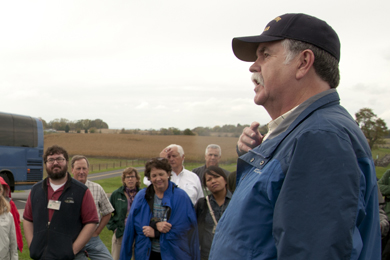 John Howard giving members of the Fund staff a tour of Antietam National Battlefield. Photo by Natalie Abbassi.