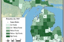 Michigan Poverty County Map TheConservationFund