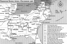 Freedom Riders Civil Rights Map