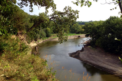 Big Sioux River from Good Earth State Park. Photo by Clint Miller 