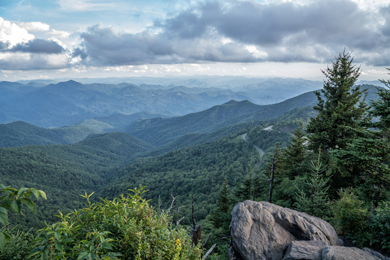 Scenic view from Waterrock Knob. By Steve Orr.