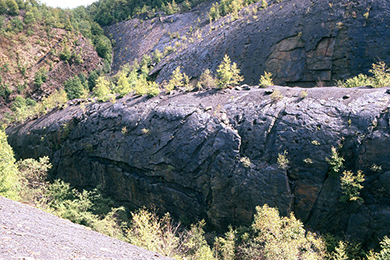 One grantee will build an overlook to view the Whaleback, a renowned geological feature in Northumberland County. Photo by Jstuby, Wikimedia Commons.