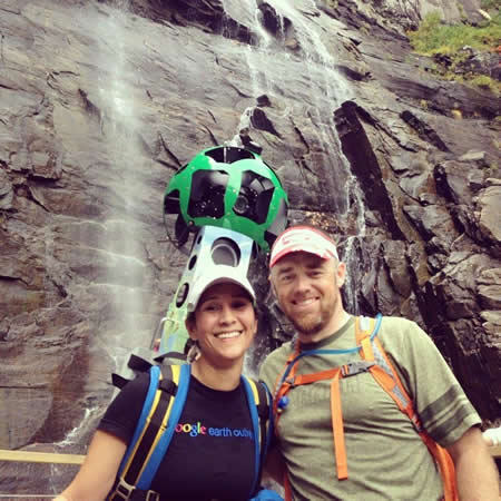 Jazmin Varela and Reggie Hall at Chimney Rock State Park